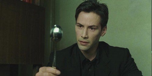 In The Matrix, what does 'There is no spoon' mean? - Quora