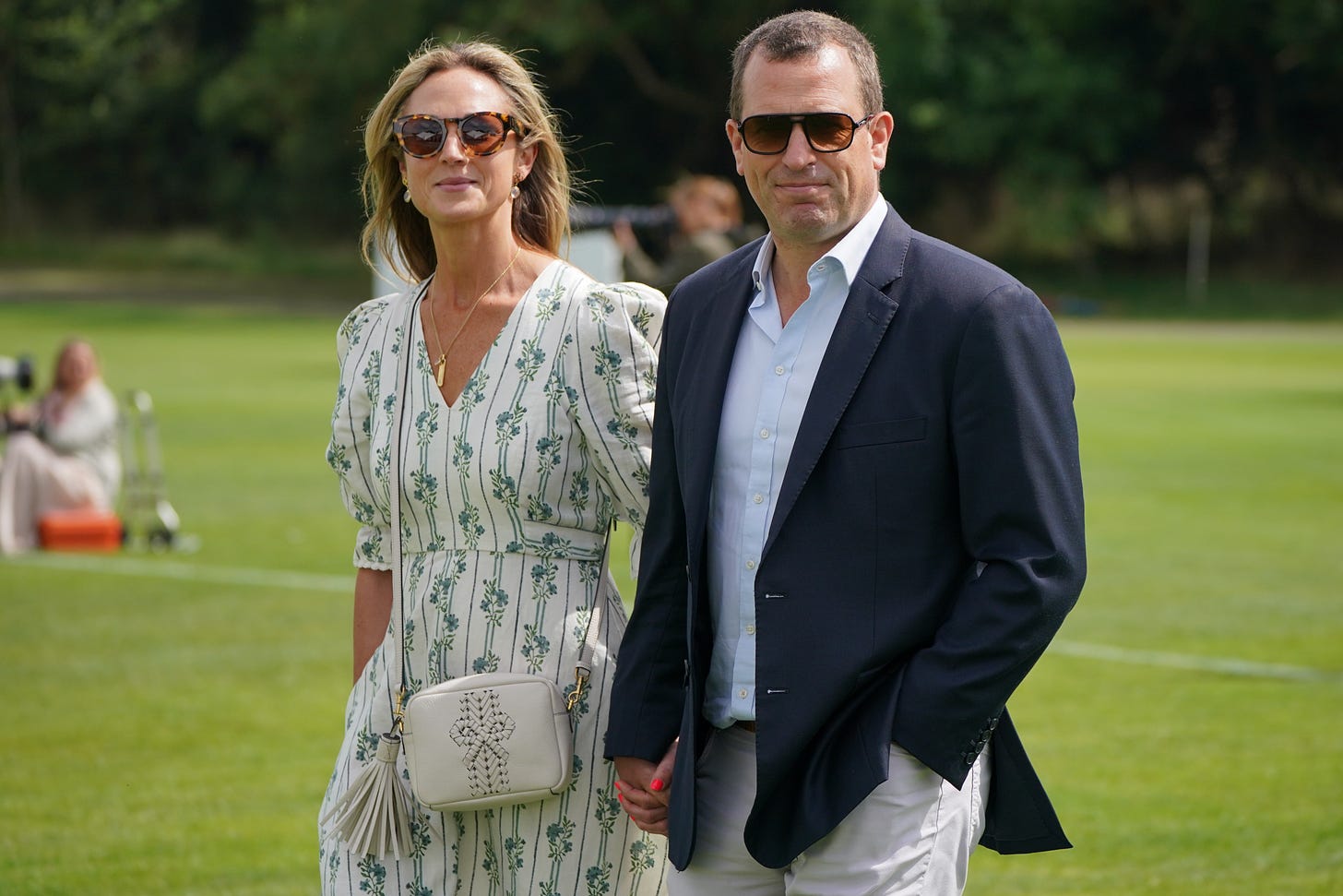 harriet sperling and peter phillips attend charity polo match