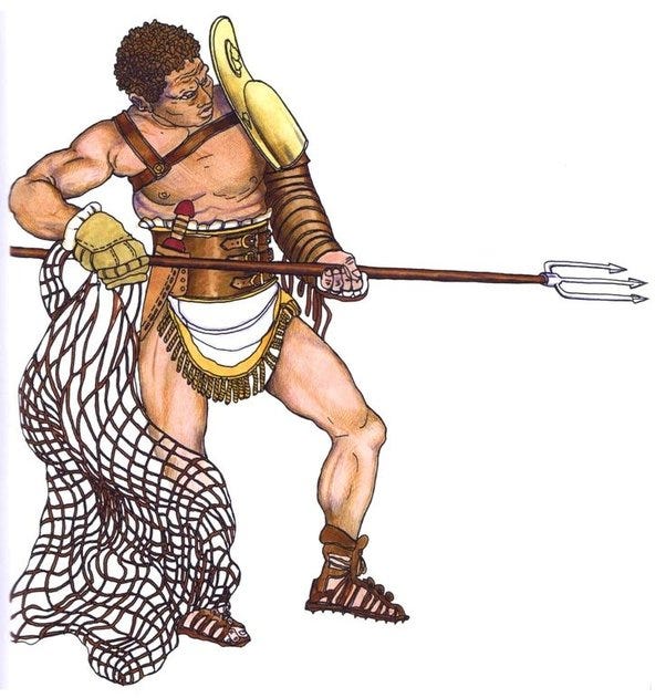 What type of Gladiator was a retiarius? - Quora