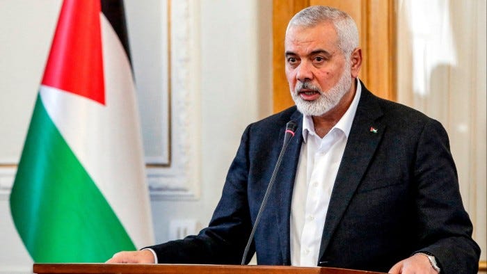 FirstFT: Iran vows revenge for killing of Hamas chief Ismail Haniyeh