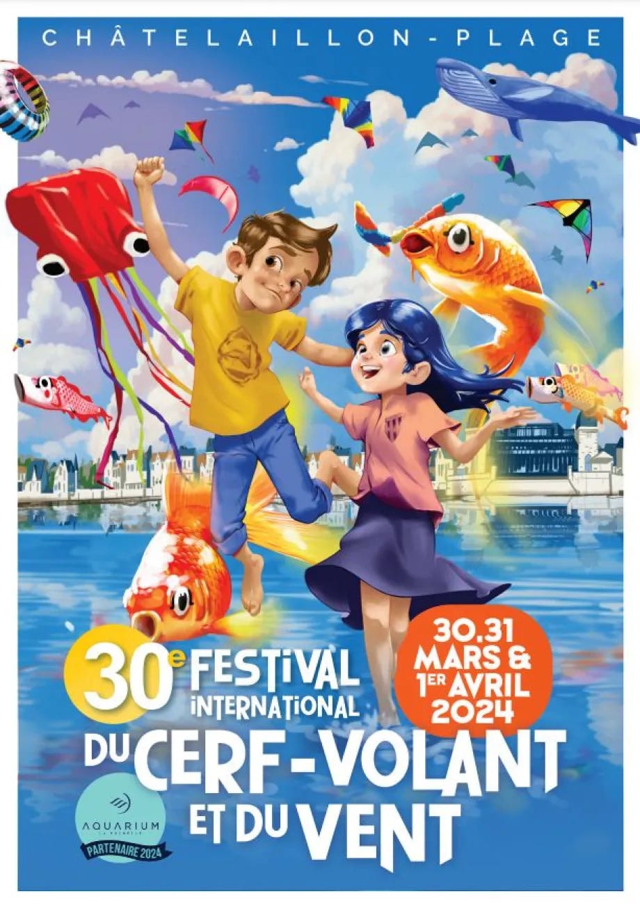 Le Festival international du cerf-volant et du vent 2024 de Châtelaillon :  dates, programme...