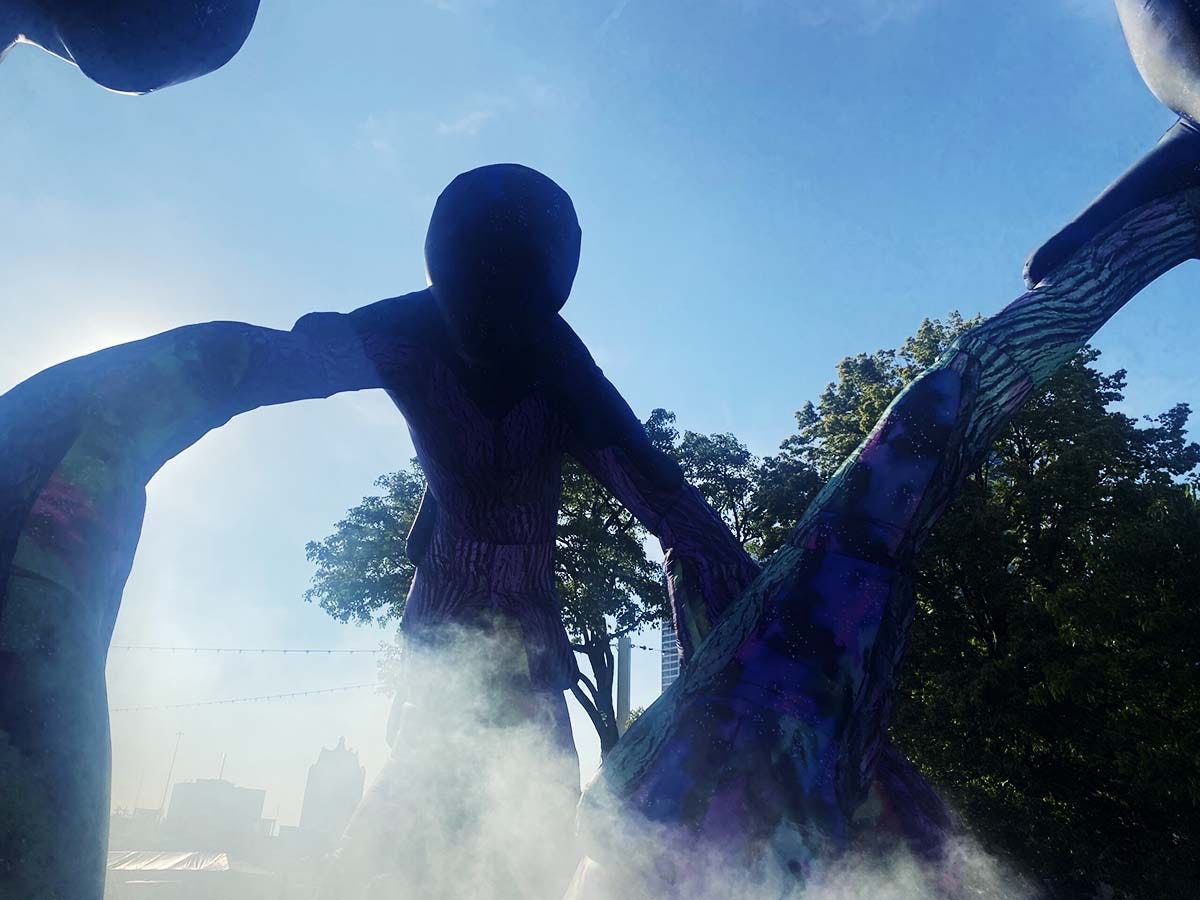 Astral Relics of the Great North Woods art installation at Summerfest