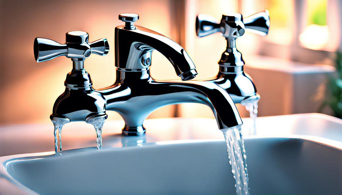 faucet with water running but frozen