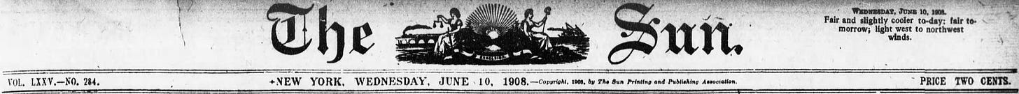 1908 New York Sun