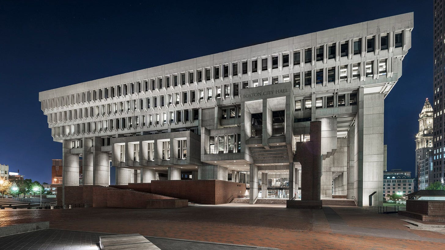 Boston City Hall renovation preserves "honesty" of brutalist building | Boston city hall, Boston ...