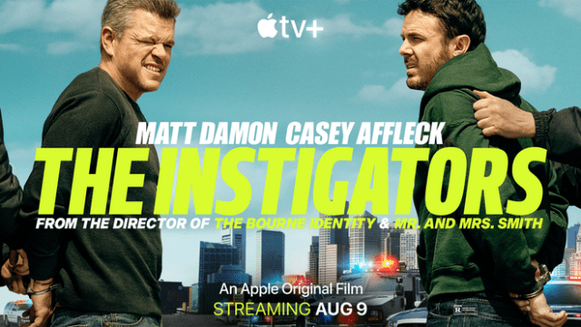 Apple Original Films unveiled the trailer for “The Instigators,” which will debut in select theaters August 2, 2024 before its global premiere August 9, 2024 on Apple TV+.