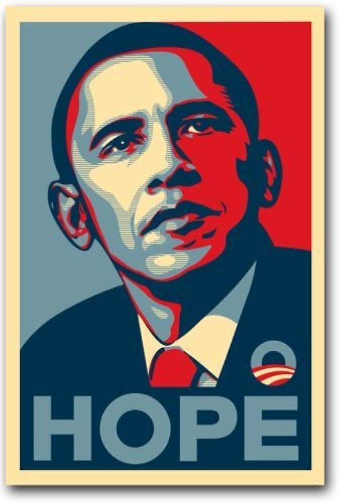 Barack Obama RARE Campaign Poster - 11 x 17 Poster - HOPE