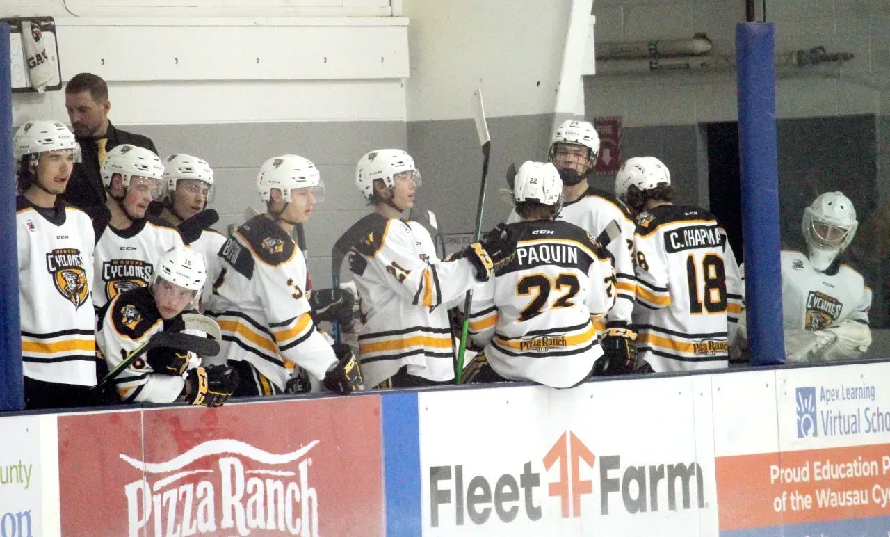 The Wausau Cyclones lost a hockey game to Milwaukee Power today in Milwaukee, Wis. and the match was recapped in The Wausau Sentinel by Evan J. Pretzer.