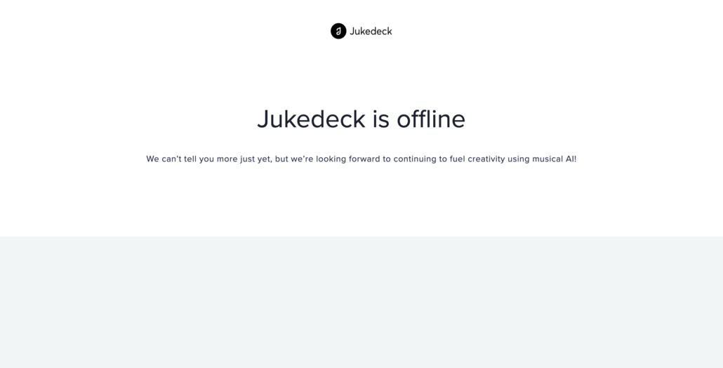 jukedeck homepage