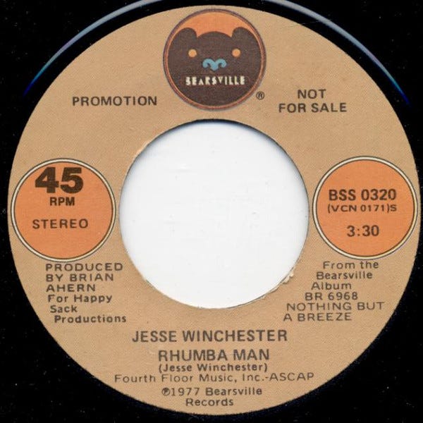 Jesse Winchester – Rhumba Man (1981, Vinyl) - Discogs