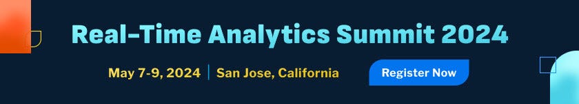 Register for Real-Time Analytics Summit 2024