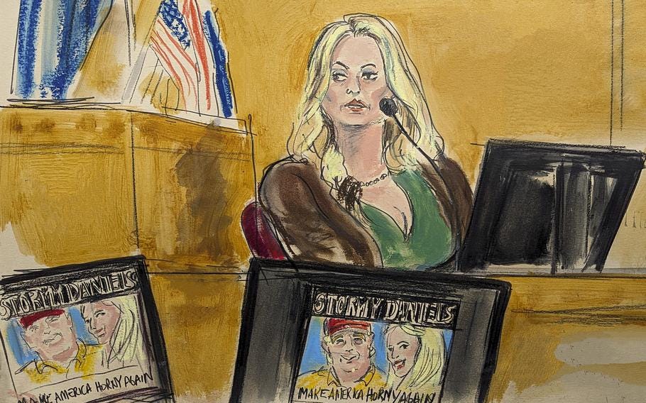 Stormy Daniels delivers shocking testimony about Donald Trump, but trial  hinges on business records | Stars and Stripes