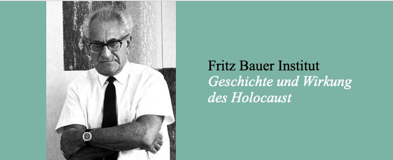 Portrait de Fritz Bauer sur le site internet de Institut Fritz Bauer ©Institut Fritz Bauer