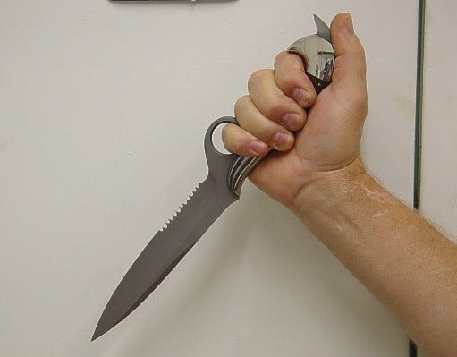 Knife Grip Tactics, Techniques, Styles, and Hand-sizing the custom knife by  Jay Fisher