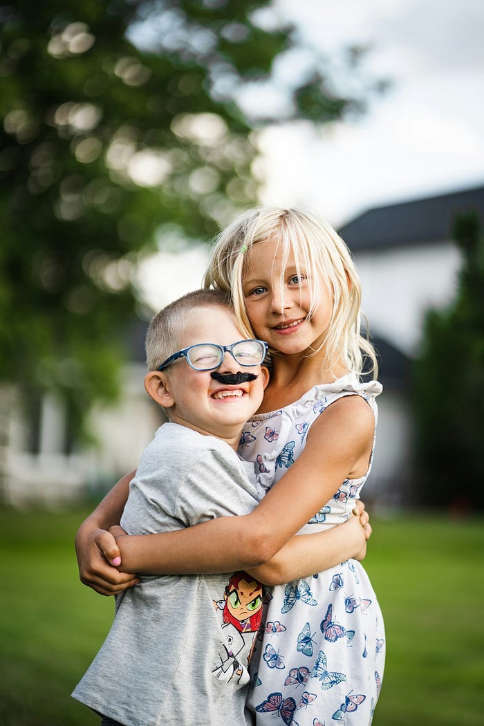 Two happy children