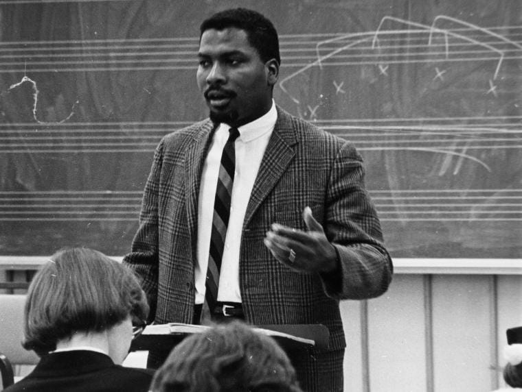 Olly Wilson classroom photo from 1968 Olly Wilson classroom photo from 1968