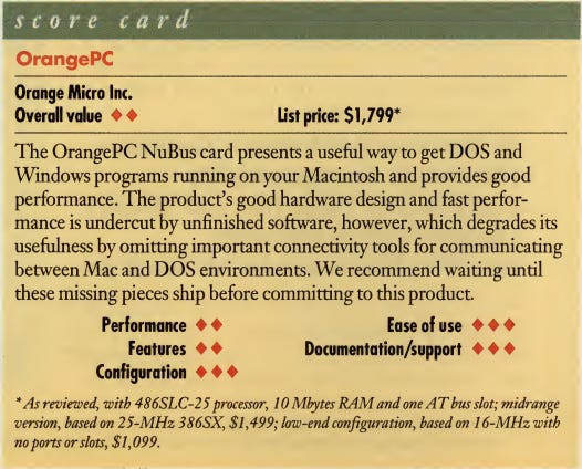 From June 14, 1993 issue of MacWEEK