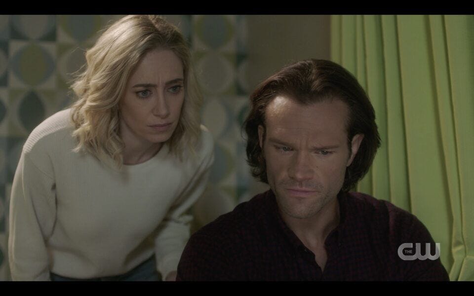 Sam Winchester tells Caitlin power of Baba Yaga is in her ring SPN 1516