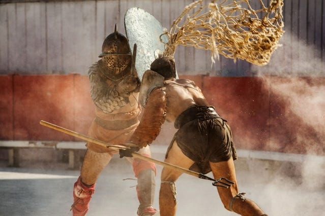 Two gladiators enter—only one leaves alive, right? Think again.