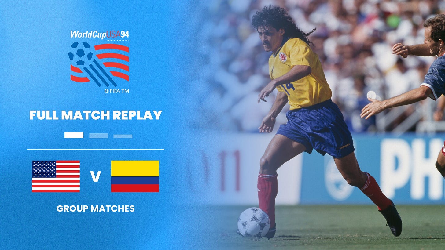 Usa v Colombia | Group Matches | 1994 FIFA World Cup USA™ | Full Match Replay