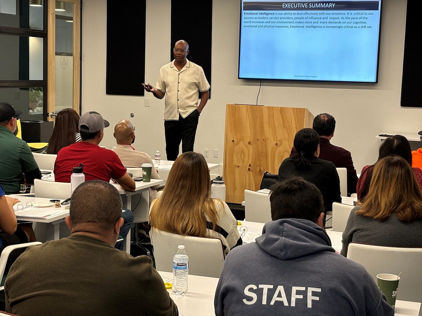 Richard Marks leads a session last year for the San Marcos Chamber of Commerce’s Leadership Academy. The academy returns in March. Courtesy photo