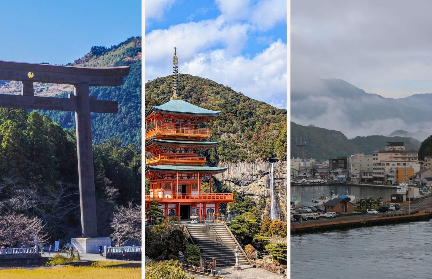 Kumano Hongu Taisha, Kumano Nachi Taisha, Katsuura Onsen