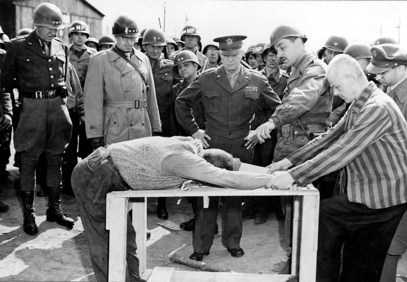 Dwight D. Eisenhower touring a liberated concentration camp | Harry S.  Truman