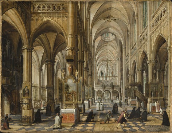 Interior of a Gothic Cathedral | LACMA Collections