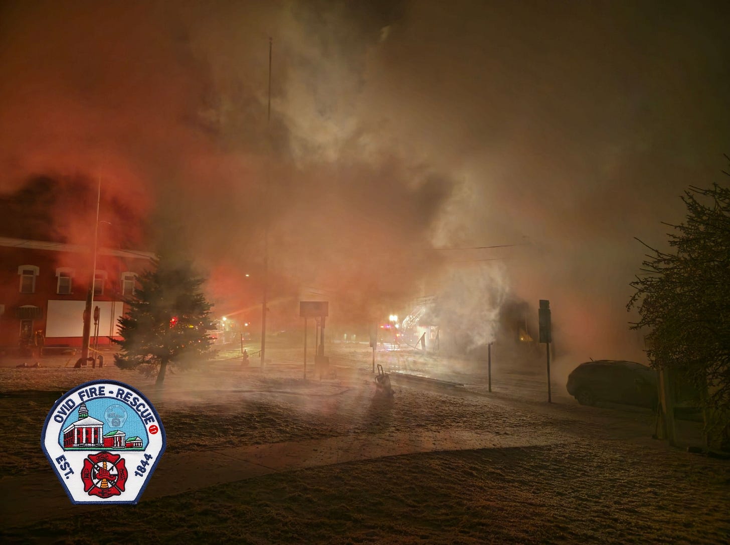 May be an image of fire and text