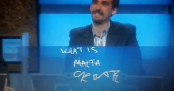 So if Sadie's "Harriet Tubman" response wasn't sufficient, is this apparent  handwriting of the word "Crete" legible enough to be accepted? The judges  sure thought so, and then Brad proceeded to win