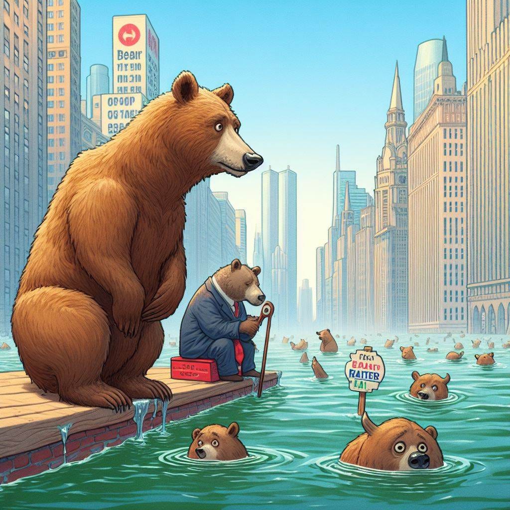 Bears are waiting for the stock market correction