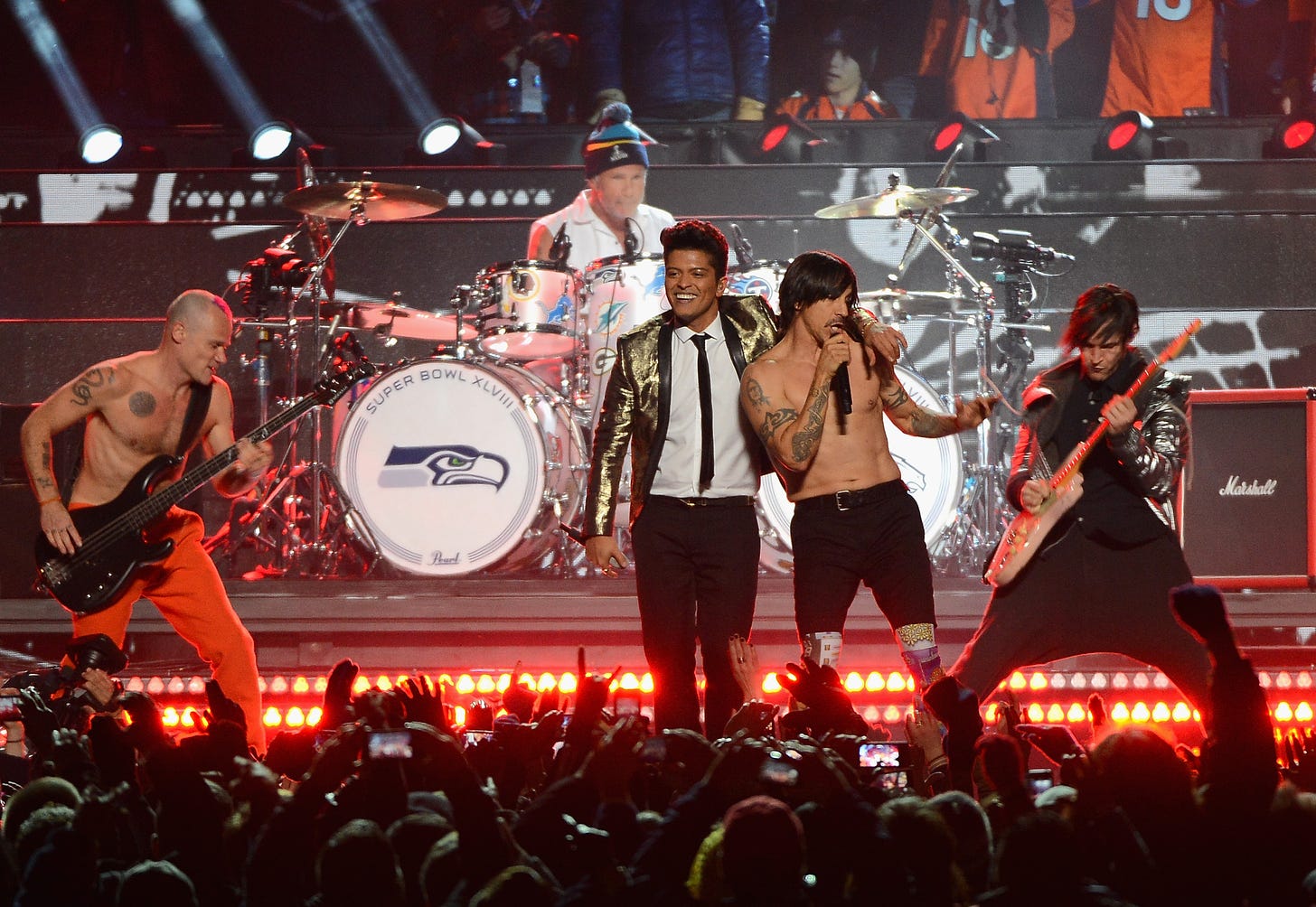 Super Bowl Review: Bruno Mars' Flashy Halftime Blends Old School Showmanship