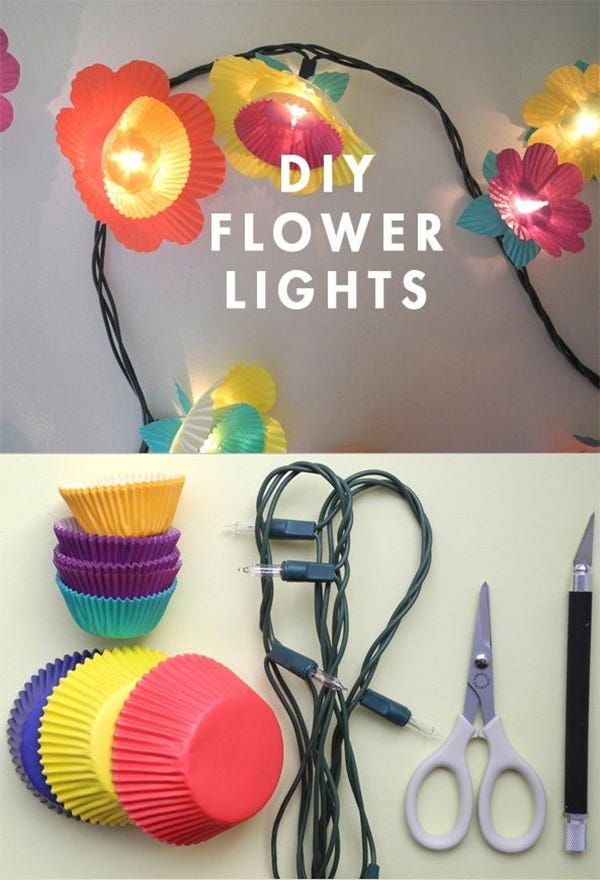 DIY Flower Lights