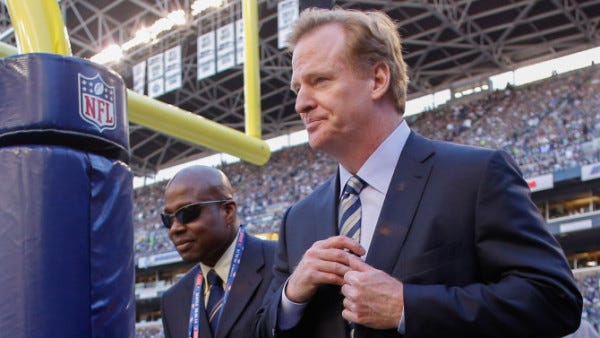 roger goodell dealing with nfl controversies