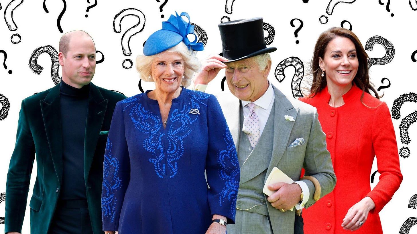 Royals in front of question marks