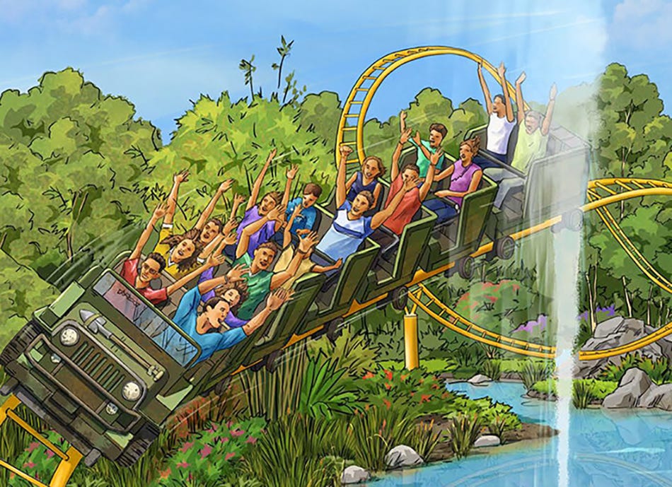 Jungle Rush coaster preview at Dreamworld