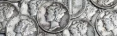 a small rectangular image filled with dimes