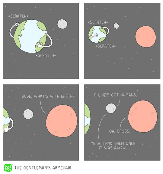 funny-comic-earth-moon-mars | Scrapbook.