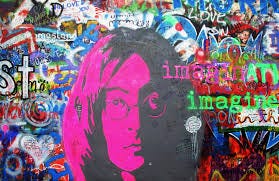 John Lennon 'Imagine' Wallpaper Mural | Hovia