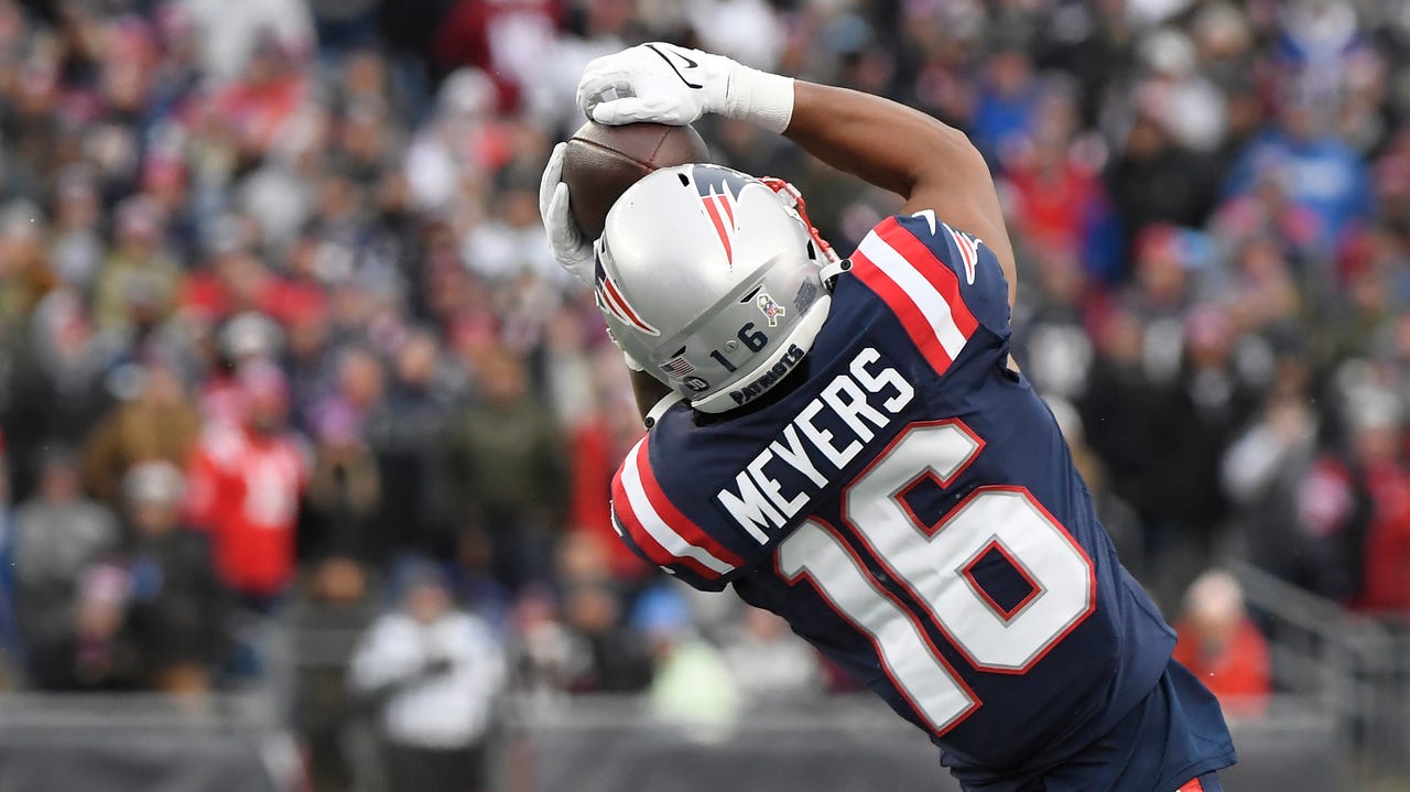 Las Vegas Raiders wide receiver Jakobi Meyers (16) is seen during