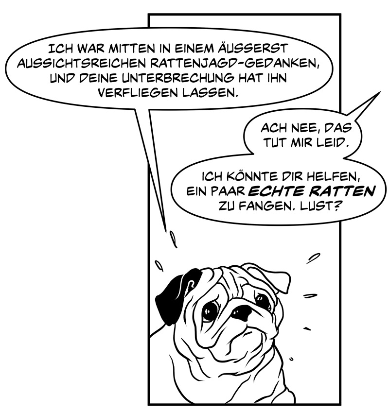 1-2-3-WEE vom kleinen Huntermann: Die virtuellen Trainingssitzungen von Harrybert Simms, Rattenjäger-Mops in Ausbildung 3