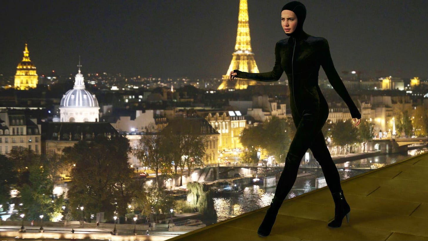 Alicia Vikander in teh catsuit for Irma Vep (2022)