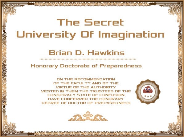 Honorary Doctorate of Preparedness Certificate