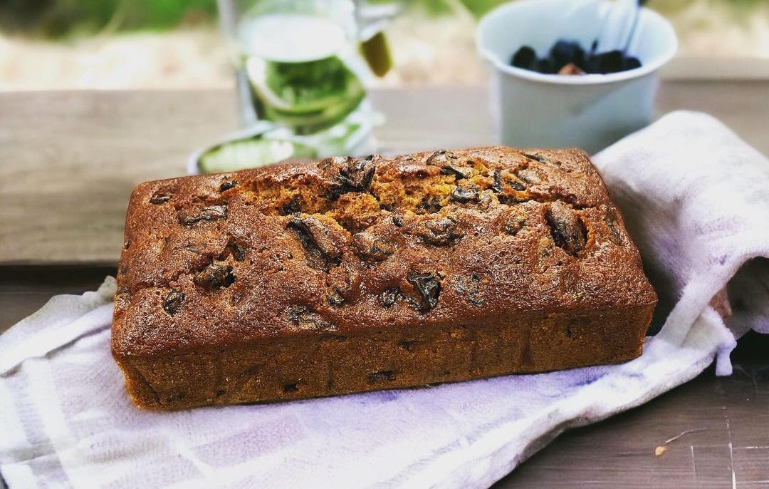 A fruit cake loaf made by Grandpa's Cakes in Suffolk