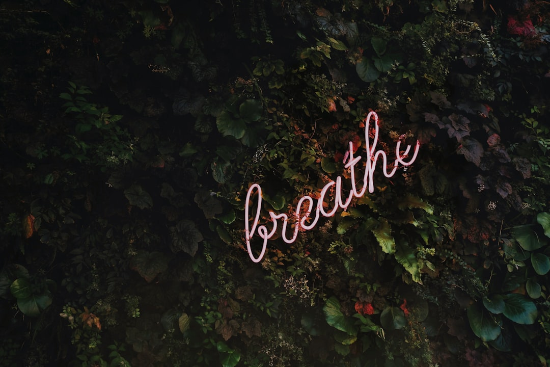 Breathe neon signage Breathe neon signage