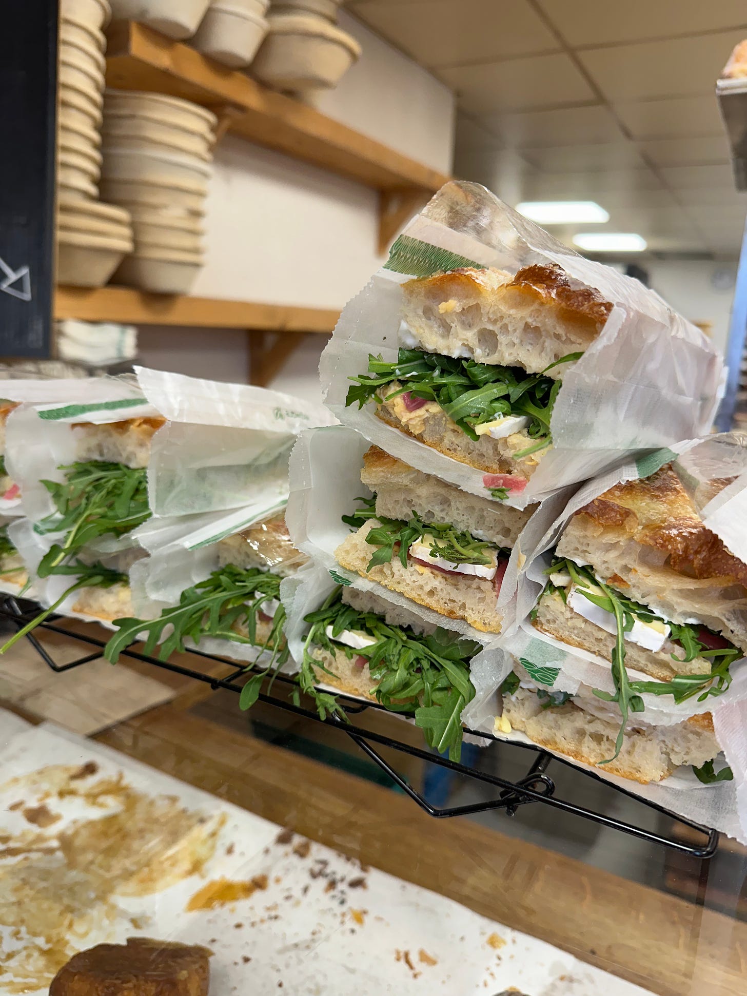 Focaccia sandwiches at Hugo’s Bakery, Lahinch