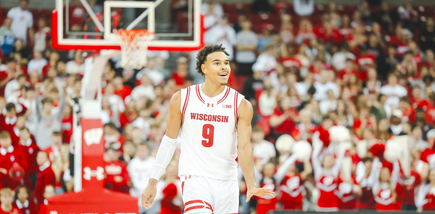 Wisconsin Badgers star guard John Tonje