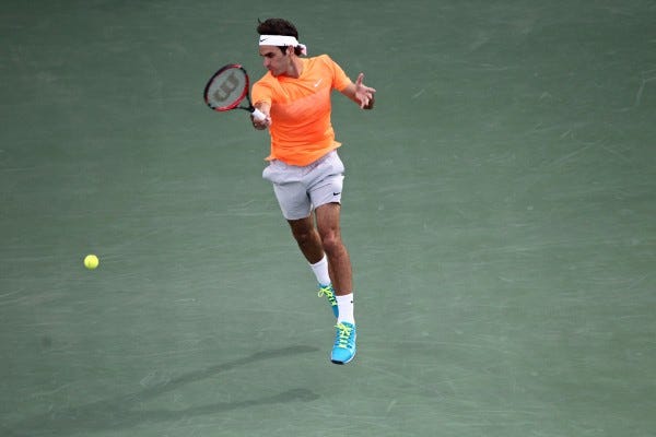 roger federer beats borna coric dubai tennis semis 2015 images