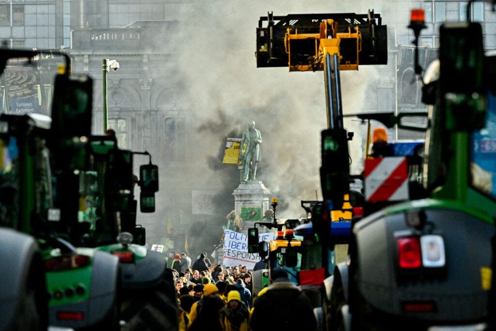 Damage caused by the farmers' protests in Brussels remains ...
