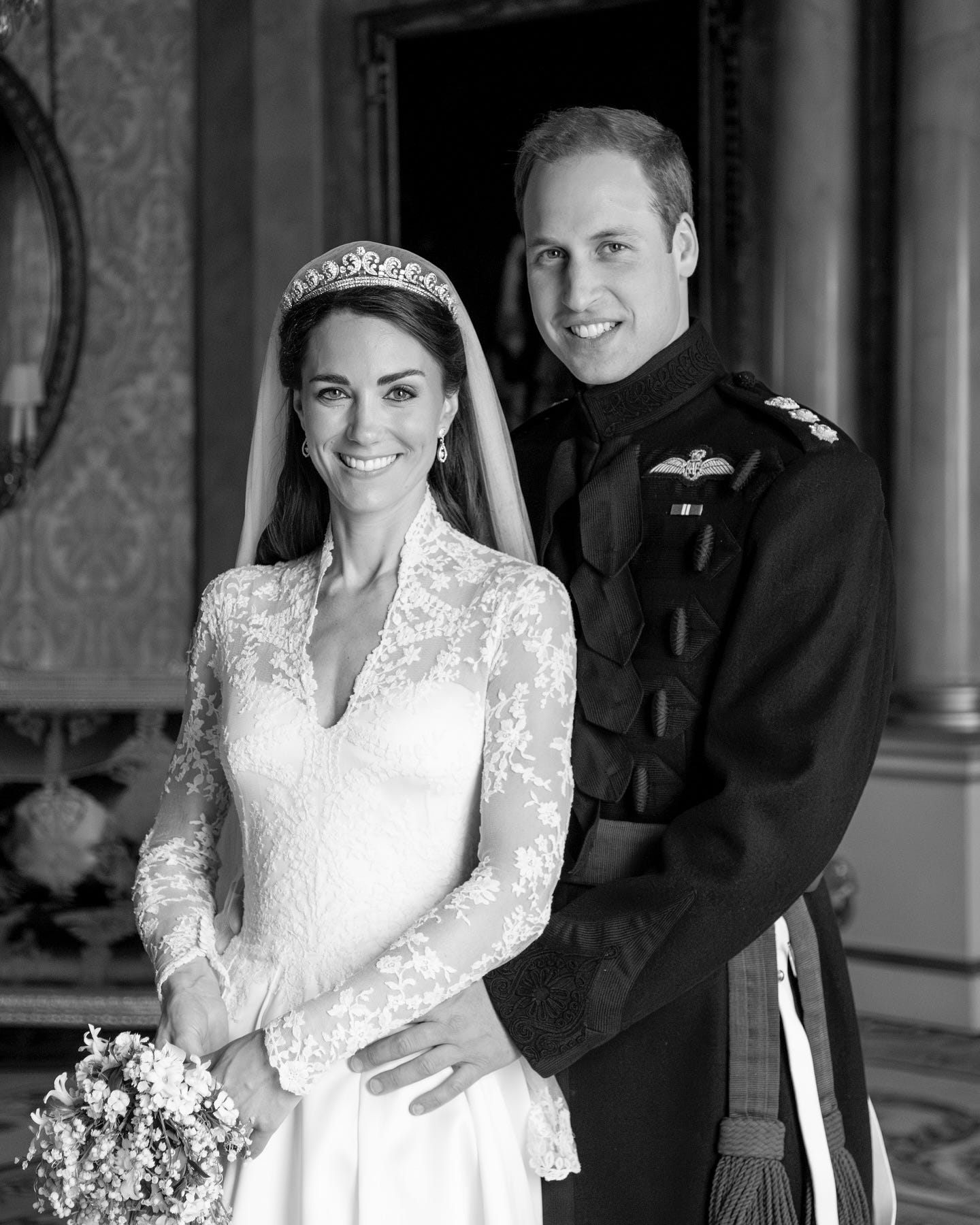 kate middleton and prince william in previously unseen photo on wedding day